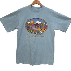 Grand Canyon Railway Blue Crew Neck Pullover S/S Cotton T-Shirt M